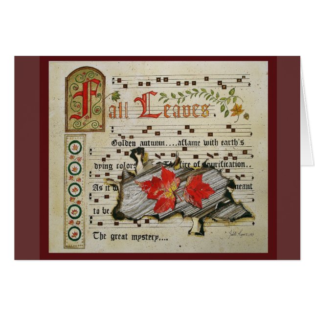 Fall Leaves Manuscript (Front Horizontal)