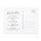 Fall Leaves | Navy Blue Save the Date Postcard