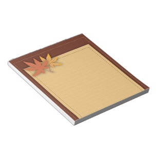 Fall Leaves Notepad