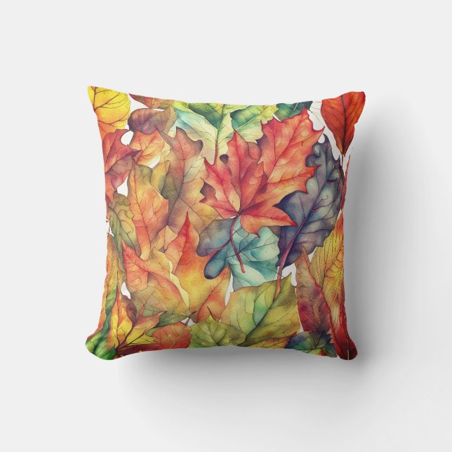 Fall Leaves  Outdoor Pillow (Front)