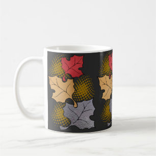 Fall leaves Pattern on a mug