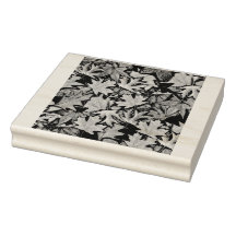 Fall Leaves Pattern Repeating Rubber Stamp