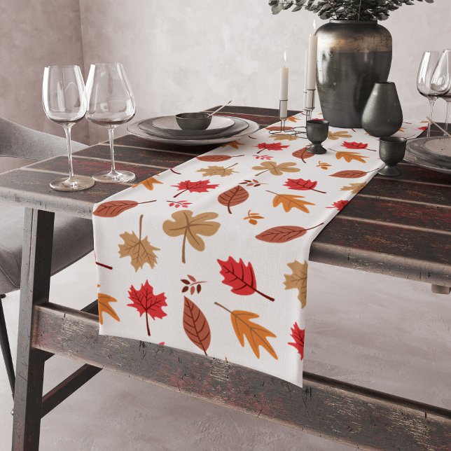 Fall Leaves Pattern Short Table Runner (Creator Uploaded)