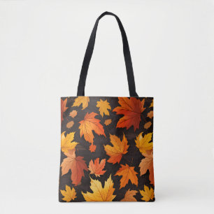 Fall Leaves Pattern Tote Bag