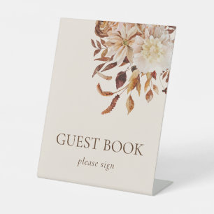 Fall Leaves Pedestal Sign