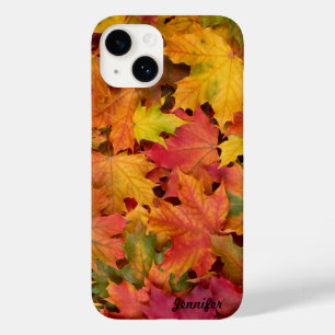 Fall Leaves Personalize Name or Text Case-Mate iPhone 14 Case