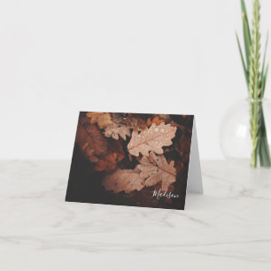 Fall Leaves Personalized Note Card