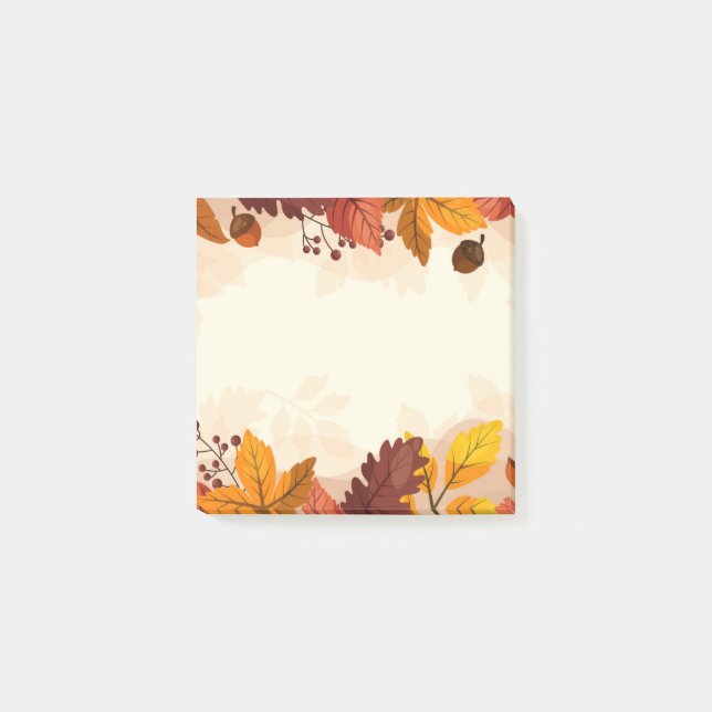 Fall Leaves Post Notes (Front)