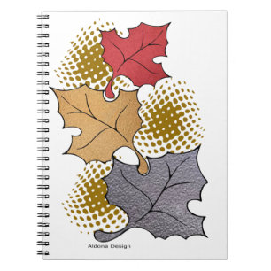 Fall Leaves Spiral notebook