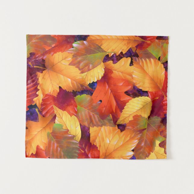 Fall leaves tapestry (Front (Horizontal))