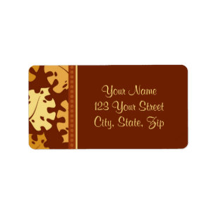 Fall Leaves Thanksgiving Address Labels