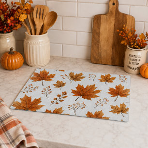 Fall Leaves Thanksgiving Charcuterie Cutting Board