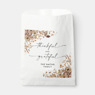Fall Leaves Thanksgiving Dinner Favor Bags