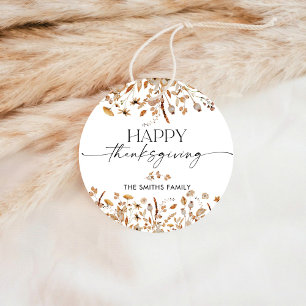 Fall Leaves Thanksgiving Dinner Ornament