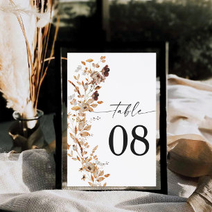 Fall Leaves Thanksgiving Dinner Table Card