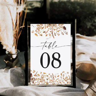 Fall Leaves Thanksgiving Dinner Table Card