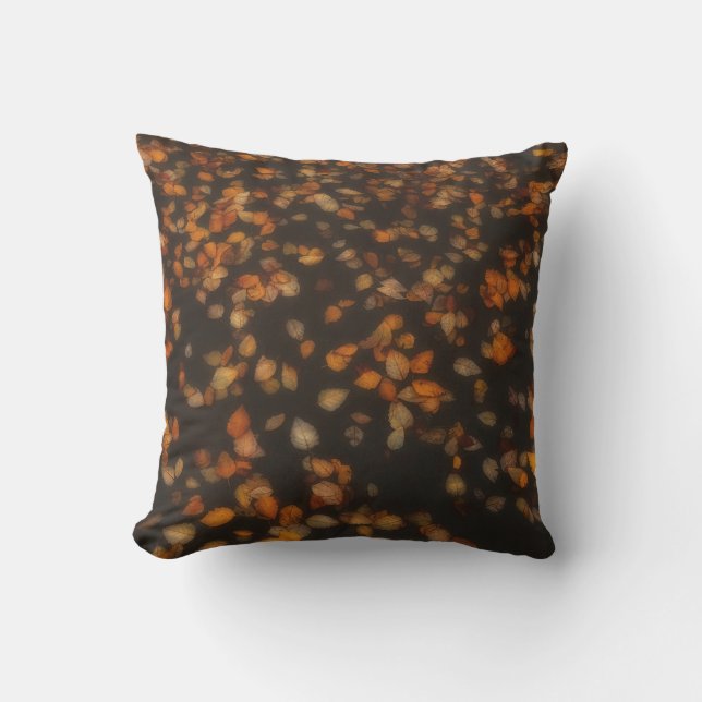 fall leaves  throw pillow (Front)