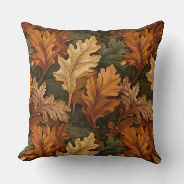 Fall Leaves  Throw Pillow (Front)