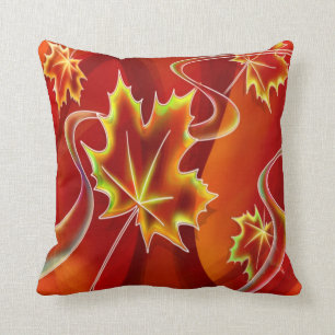 Fall Leaves Throw Pillow