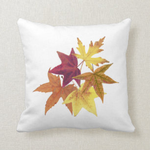 Fall Leaves Throw Pillow