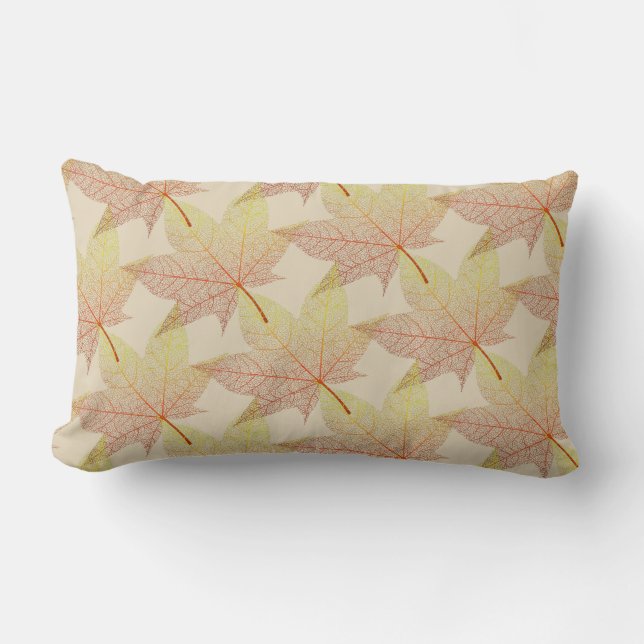 Fall Leaves Throw Pillow (Front)