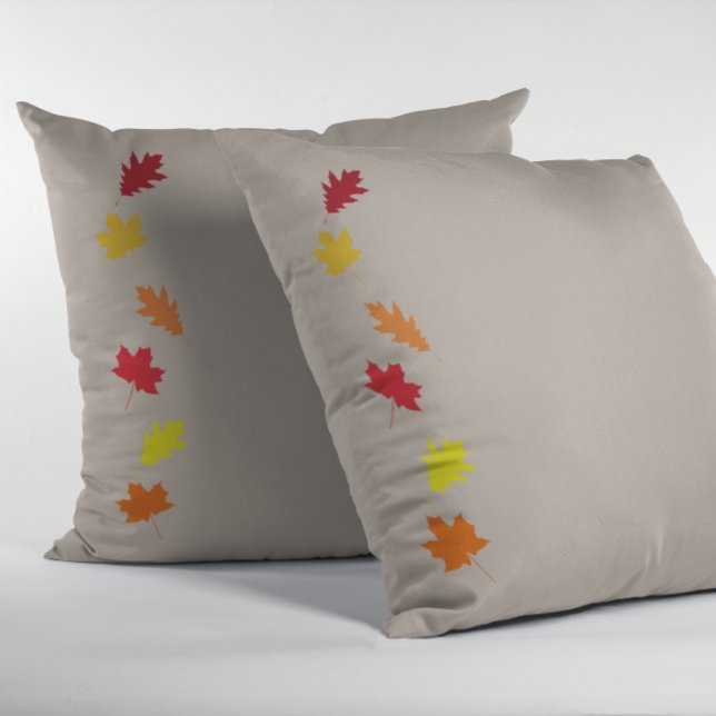 Fall Leaves Throw Pillow (Creator Uploaded)