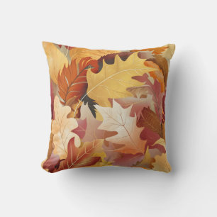 Fall Leaves Throw Pillow