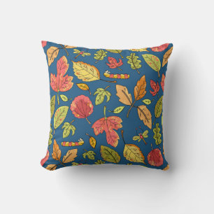 Fall Leaves Throw Pillow 