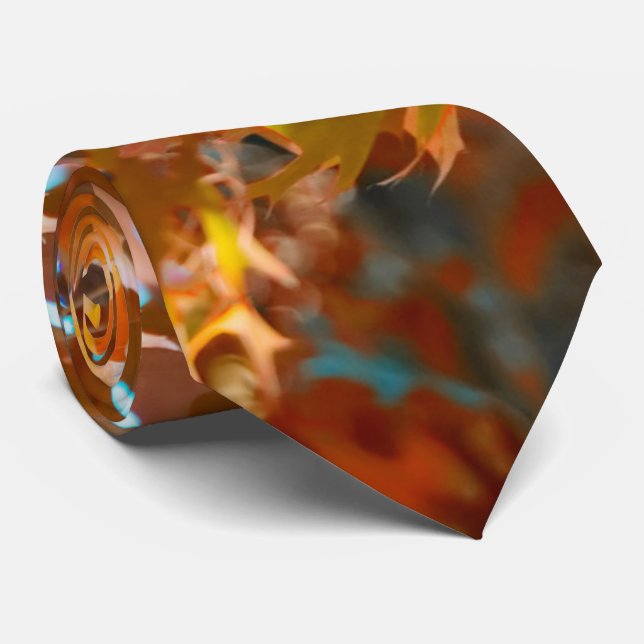 Fall Leaves Tie (Rolled)