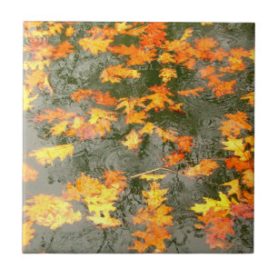 fall leaves tile
