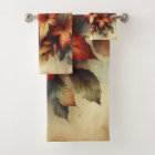 Fall leaves vintage watercolor autumn colours 