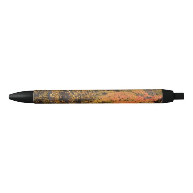 Fall Leaves Yellow Orange Blue Ink Pen (Front)