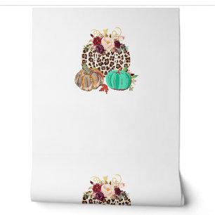Fall Leopard Cheetah Pumpkin Rustic Halloween Than Wallpaper