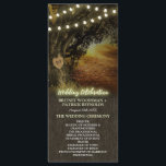 Fall Lights Oak Tree Wedding Ceremony Programs<br><div class="desc">Fall String Lights Oak Tree Wedding Ceremony Programs - feature a fall/autumn background with a large grandfather oak tree that you can change the demo initials to those of your choice. This design also features string lights at the top that give off a glow. Wedding Celebration is also printed in...</div>