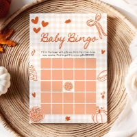 Fall Little Cutie Pie Baby Bingo Baby Shower Game
