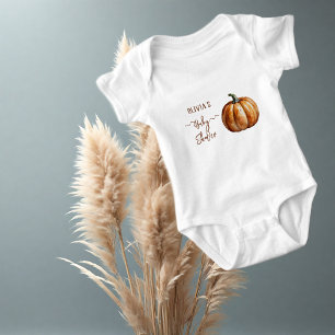 Fall Little Pumpkin Baby Shower Bodysuit