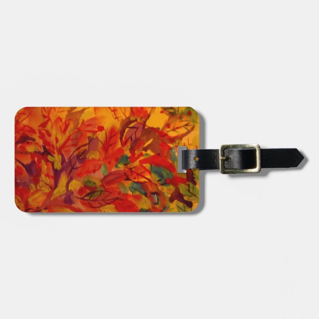 Fall Luggage Tag (Front Horizontal)