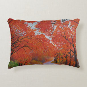 Fall Maple Daejeon Korea Accent Pillow