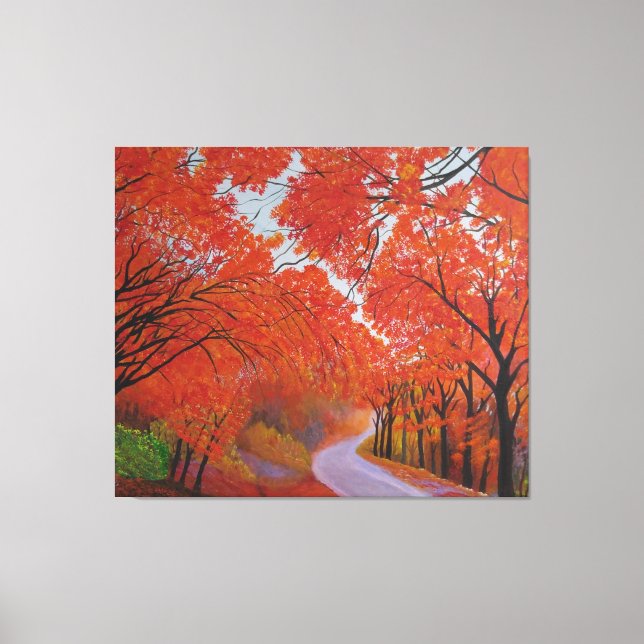 Fall Maple Daejeon Korea Canvas Print (Front)