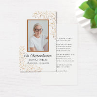 Fall Maple Leaves Funeral Service Memorial Prayer