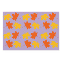Fall Maple Leaves Wrapping Pap Flat Sheet Set of 3