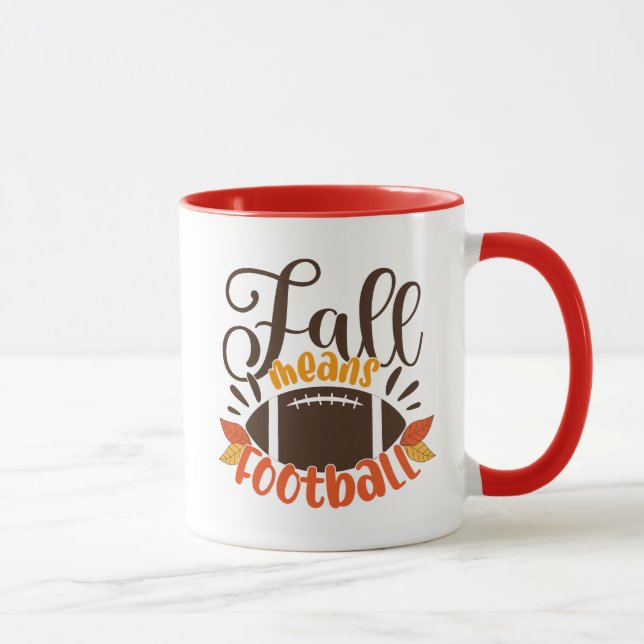 Fall Means Football Mug (Right)