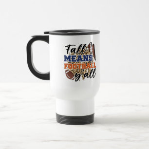 Fall Means Football mug Cozy Autumn Game Day
