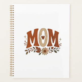 Fall Mom Boho Floral Terracotta Retro Earthy Wildf Planner
