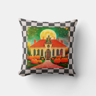 Fall Moon Throw Pillow