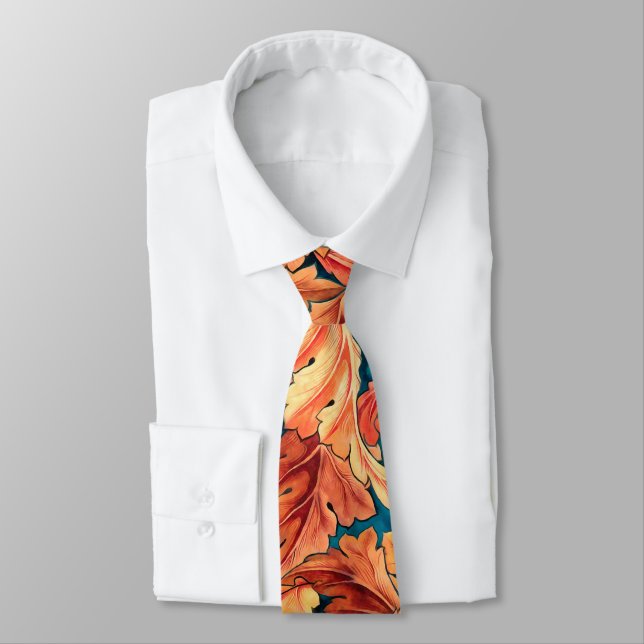 Fall Morris Leaves Tie (Tied)