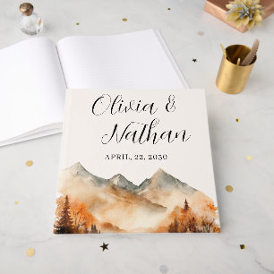 Fall Mountain Wedding Guest Book