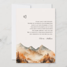 Fall Mountain Wedding With Photo