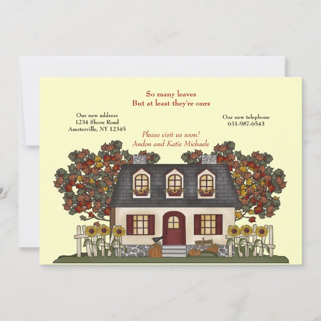 Fall Moving Announcement (Front)