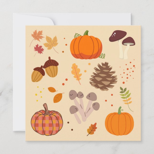 Fall Nature Holiday Card (Front)